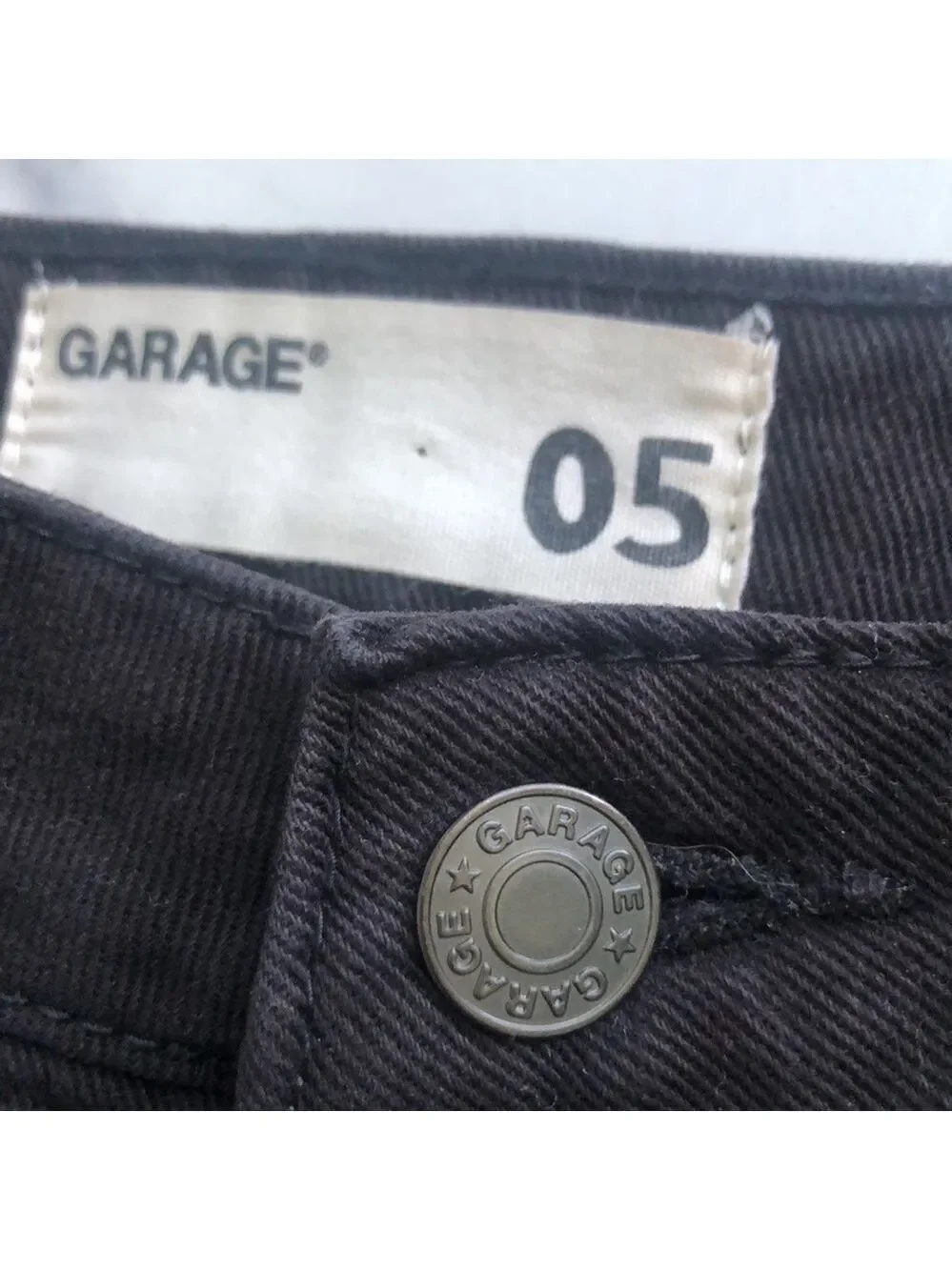 Garage Festival Style Black Denim Shorts Size 5